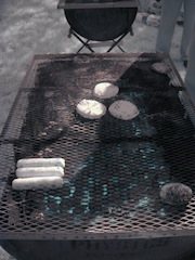 glowing coals
