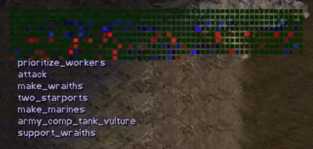detail of apparent neural network output
