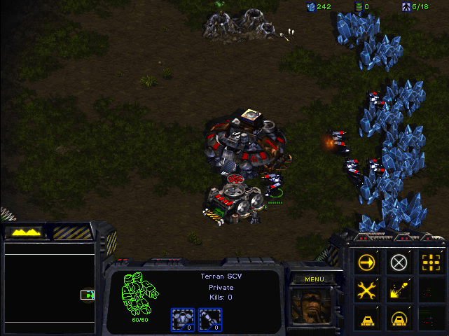 SCV closer to minerals due to supply depot